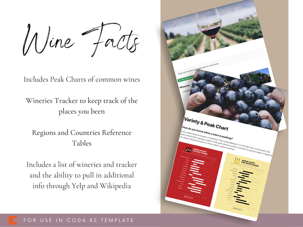 All in One Wine Inventory and Tracker (Coda Template)