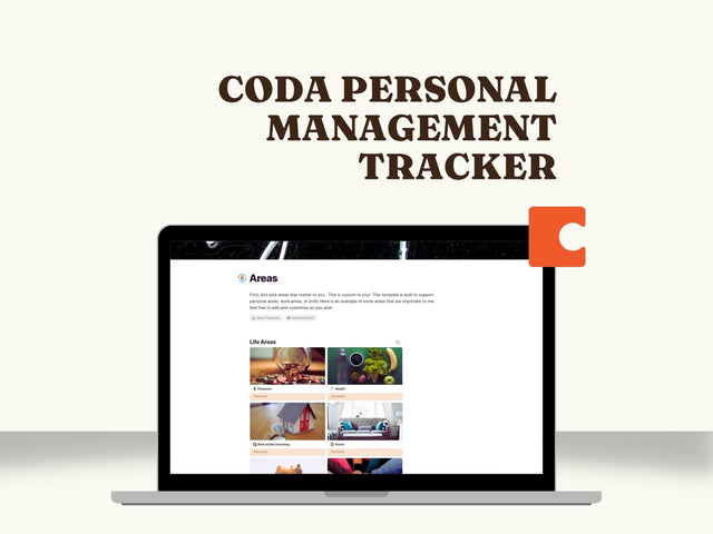Personal Goal Setting, Task and Habit Tracker (Coda Template)