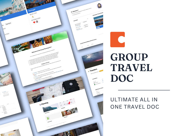The Ultimate Travel Doc for Group Planning — Shift/Volunteer Management, Expense Tracker & More (Coda Template)